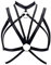 Damen Punk Harness Körper ärmelloser BH Straps Korsett Rock Strumpfband Gürtel Brustgurt Geschirr Gothic Tanzen Halloween-Fest Klassische BHS (Schwarz)