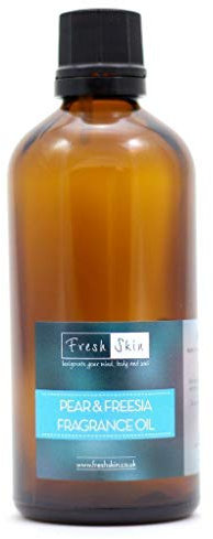 freshskin beauty ltd | 100ml Pear & Freesia Fragrance Oil - Candles, Bath Bombs, Soap Making, Reed Diffusers & Wax Melts - Cosmetic Grade - Vegan Friendly - A Rich, Complex, & Long Lasting Scent!