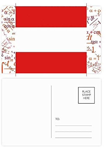Postkarten-Set Österreichische Nationalflagge Europa Länderformel, Danksagungskarte, Postkarte, 20 Stück