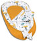 PALULLI® Babynest, multifunktionales Kuschelnest mit Weiches zusätzlicher Matratze, Kokon, Nestchen, Babybett, Reisebett für Neugeborene, 100% Baumwolle Oeko-TEX … (The Cars)