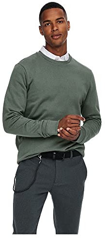 ONLY & SONS Herren Pullover 22018683 Castor Gray L