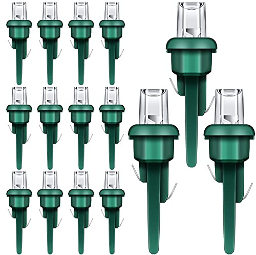 Mudder 80 Pieces Christmas LED Replacement Bulbs Outdoor String Light Replacement Bulbs for Christmas Tree Light Supplies(Simple Style,Warm White)