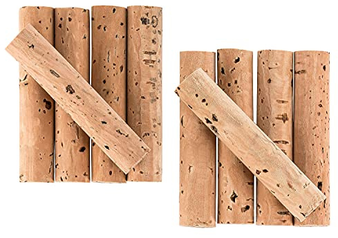 10 Kork Sticks aus Naturkork, 10 x 50 mm für Instrumente und Modellbau | Unbehandelte Korkstäbe aus Portugal zum Zuschneiden, Schleifen oder Bohren, auch für Bastel- und Modellbauarbeiten geeignet