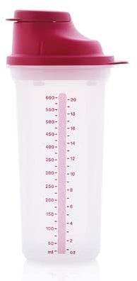 New Tupperware Shaker 600 ml 2,5 Tasse (Rosa / Weiß)
