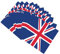 Union Jack Paper Napkins,20Pcs King Charles III Coronation Souvenir Decorations 2023 Union Jack Party Supplies British Party Decor UK Flag Napkins for National Events King to The Throne,Street Party