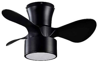 FABRILAMP Ventilador DC 24w Kos Negro 3 Aspas 60d 6 Vel. 2390lm 3000-4500-6000k c/remoto, Memoria Y Temporizador