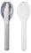Mepal - Besteck 3-teiliges Set Ellipse - Besteck-Set für unterwegs - Besteht aus einem Messer, Gabel & Löffel - Besteck-Set mit Reiseetui - Edelstahl - Nordic Blue