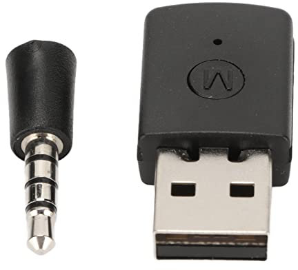 Adaptador Bluetooth USB, Receptor de Dongle Bluetooth Jack 5.1 de 3,5 Mm para PS4 PS5, Compatible con Adaptador de Red Inalámbrica A2DP HFP HSP, Distancia de Transmisión de 33 Pies