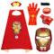 FISAPBXC I-Ron Kinderkostüm Kinder, Hero Cosplay Kostüm für Kinder Kostüm mit Maske Spielzeug Kostüm Maske Launcher Handschuh für Kindergeburtstag, Halloween, Karneva