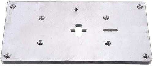 HARPRA Aluminum Plunge Router Table Insert Plate Small Size Multifuctional Household Compatible With Jig Saw