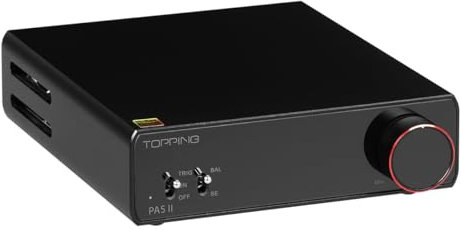 Topping PA5 II Amplificatore Class D, 100W x 100W Amplificatore di Potenza, Ingresso TRS/RCA a Altoparlante, HiFi Audio Suono Stereo Amplificatore per 12V Trigger In (Nero)