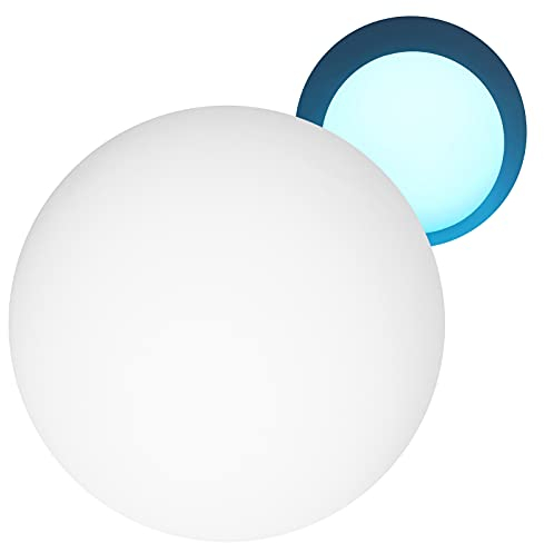 Luz De Bola LED Con Control Remoto, Luz De Bola Rgbw Recargable A Prueba De Agua Control Remoto De 24 Teclas 16 Colores Regulables Y 4 Modos Adecuados Para Piscinas, Patios, Luces De Paisaje De Césped