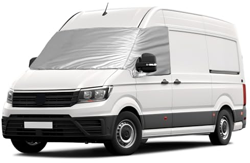 Frontscheibe Wrap Cover Ersatz für VW Crafter 2018-2023 / Grand California, Auto Windschutzscheiben Abdeckung, 600D Luxus Sonnenschutz Wasserdichtes Schnee-Eisschutz, Staubschutz