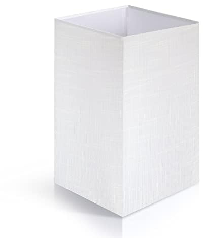 OUTON Lampenschirme für Stehlampen, Einfach zu Montieren, Ersatz Lampenschirme in Weiß für Stehlampe mit Ablage (36 cm × 21 cm × 21 cm)