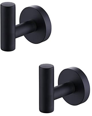 GUYANA 2 ganci appendiabiti neri per armadio, appendiabiti, appendiabiti da cucina, ganci per garage, armadio, appendiabiti, appendiabiti, appendiabiti da parete, appendiabiti da parete