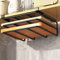 Under Cabinet Cutting Board Holder Metal Cutting Board Organizer Space Saving Under Shelf Chopping Board Holder Heavy Duty Cutting Board Black, Under Cabinet Cutting Board Holder