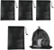 FUIPVGI 4 Stück Pumpsack, Teichpumpenfilterbeutel, Filterbeutel Aquarium, Netztasche, Pumpennetzbeutel, Mesh Bag, Pumpenfilter-Netzbeutel, Pump Filterbeutel für Aquarium Garten Teich (Schwarz)