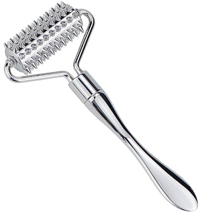 LNQ LUNIQI Metall Microneedling Rolle Gesichtsmassage Roller Dermaroller Nadeln Gesichtsroller Akupunktur für Gesichtslifting Reduziert