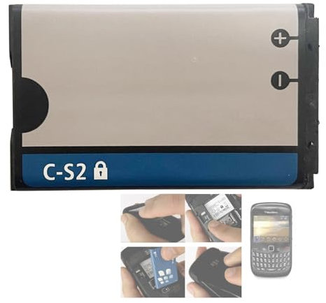 Aousavo C-S2 Batterie de Rechange Compatible avec Blackberry Gemini Curve 8520 8310 8700 8320 7130 BAT-06860-009 C-S2