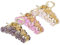 BELLIFFY Lot De 3 Pinces À Cheveux En Alliage Avec Motif Crabe Fleur Pour Femme