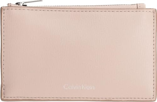 CALVIN KLEIN Damen Kartenetui mit Folien-Logo, Reißverschluss Oben, LV04F1090G, Braun (Chateau/Desert Taupe), Einheitsgröße, Braun (Chateau/Desert Taupe), Einheitsgröße