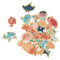 Janod-Janod-24 Imanes Tema Mundo Marino-Juguete de Madera-Ideal para Pizarra o Nevera-Juego Magnético Educativo, para Manipular-A Partir de 2 Años, 5 cm x 8 cm (JURATOYS J09649)