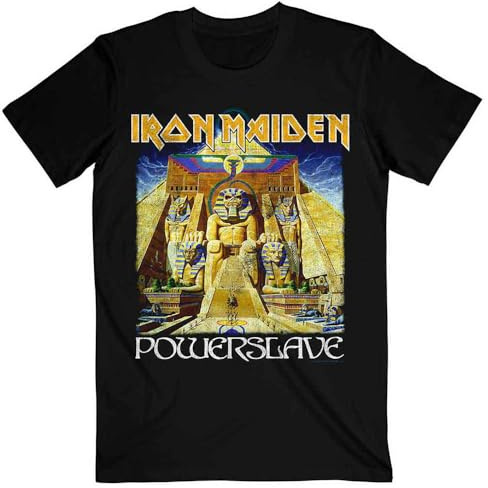 Rock Off officially licensed products Iron Maiden Powerslave World Slavery Tour T Shirt XXL Black