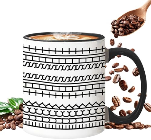 F-uck This Shits Kaffeetasse, 10 OZ Keramiktassen Versteckter Botschaft Tasse, Neuartige Versteckte Kaffeebecher Mug Mit Isoliertem Griff, Lustige Kreativität Teetassen, Für Home Offices Decor