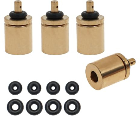 Bettli 4 Pcs Outdoor Camping Gas Supplement Adapter Stove Connector Gas Tank Burner Hiking Butane Tank Accessories Tip Inflation Valve Nozzle Bottle Converter