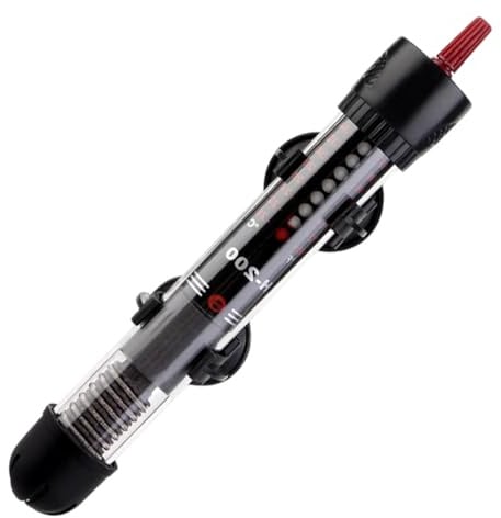 Calentador de Acuario 30 litros 25 W, Calentador de Acuario de Temperatura Ajustable, con Ventosa, Calentador de Acuario Sumergible, termostato para peceras, para depósitos de peces y acuarios