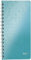 Leitz WOW Collegeblock A5 liniert, 160 Seiten, 80 Blatt FSC-zertifiziertes Papier 80 g/m², Doppelspiralbindung, PP-Einband, Notizbuch mit Sichthülle und Lineal, Für Büro oder Schule, Eisblau, 46390051