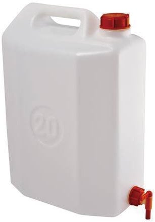 Tanica con rubinetto, PEHD, capacità 20 Lt