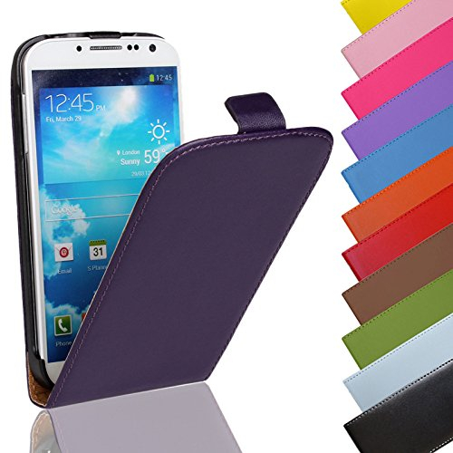 Eximmobile - Flip Case Handytasche für Samsung Galaxy S3 Mini in Lila | Kunstledertasche Samsung Galaxy S3 Mini Handyhülle | Schutzhülle aus Kunstleder | Cover Tasche | Etui Hülle in Kunstleder