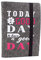Luxflair Edles Filz Notizbuch in dunkelgrau, Flock-Aufdruck Today is a good day to have a good day, A5 kariert 50 Seiten Notizblock, edler Einband oder Umschlag als Hefteinband oder Hülle geeignet