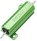 sourcing map 1Stk 50W 25 Ohm Aluminium Gehäuse Drahtgewickelter Leistungswiderstand Grün