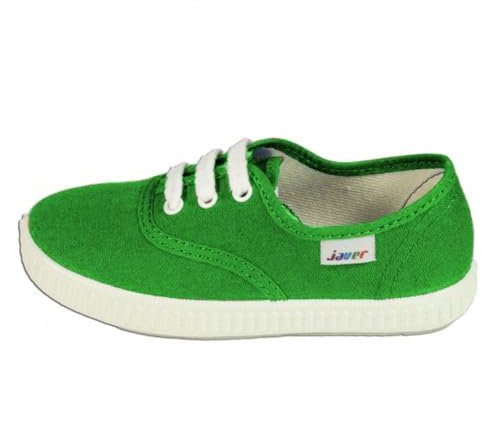 javer 60 - Zapatillas Lona Infantil Bebé niño Color: Verde CESPED Talla: 21