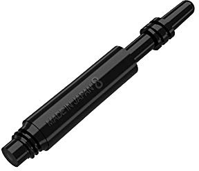 8 Flight Dart-Schäfte, geformtes Flugsystem, Schwarz, kurz, 19 mm