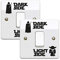 StickerDeen | Dark Side Light Side Light Switch Vinyl Decal Sticker (Kids Room, Man Cave, Home, Boys, Girls, Children, Adults) - UK Made (Black) (Pack of 2)