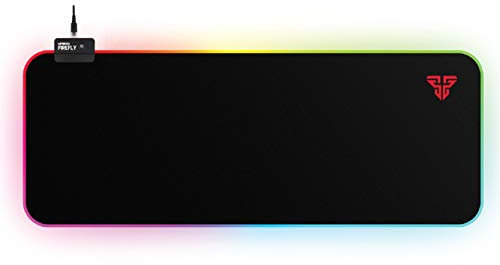 Fantech Alfombrilla XL Gaming RGB Super Deslizante/ 16 Modos RGB Spectrum/para PC con Superficie Transpirable (Extendida X-Large, White)