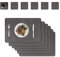 Abwischbar Leder Untersetzer und Platzset 6er Set abwaschbar doppelt verdickt 45 x 30 cm für Zuhause Küche, Restaurant und Hotel (Rindleder Muster + Dunkelbraun)