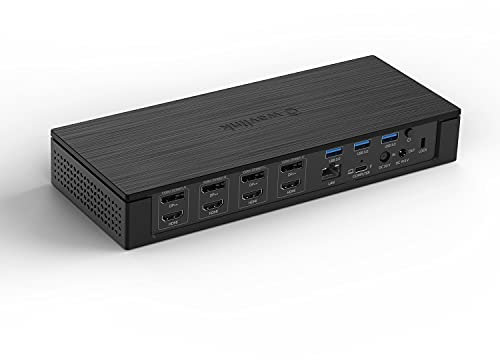 WAVLINK 20-In-1 Enterprise-Level Universal Docking Station, USB-C Quad 4K@60Hz Display, Universal Dock for Mac and Windows with Max 100W Power Delivery