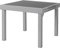 ib style Gartentisch Diplomat, Outdoor Ausziehtisch, Aluminium Esstisch, Balkonmöbel, Gartenmöbel, Tischplatte aus Sicherheits Glas, Ausziehbar, 90-180 cm, Silber Anti Fingerprint