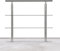 Lospitch Barandilla de acero inoxidable para balcones, escaleras, balaustradas con/sin travesaños (120 cm, 2 travesaños)