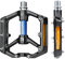 ROADNADO Fahrradpedale mit Reflektoren 9/16 Zoll CNC Aluminium Flat Pedale Fahrrad rutschfest Ultraleicht Abgedichtete Lager Cube Pedale MTB für Mountainbike Rennrad (Blau)