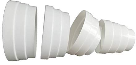 Universal Reducer Connector Range Hood Exhaust Pipe Circular Spigot Adapter Duct Reducer PVC Reducer Connector Reducer Pipe 80-200mm