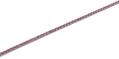 Bracciale tennis di zirconi rosa