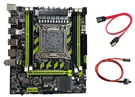 BEEOFICEPENG X79G Game Motherboard Game Motherboard +Switch Line+SATA Cable LGA2011 4XDDR3 RECC RAM Slot M.2 NVME PCIE X16 6XUSB2.0 SATA3.0 Motherboard