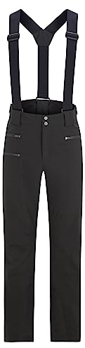 Ziener Herren TRONADOR Ski-Hose/Schnee-Hose | wasserdicht, Träger, PFC frei, Black, 52