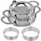 ZHOUHON Ravioli Maker et Moulle Ravioli Inox, 4 PièCes Acier Inoxydable Kit Ustensiles Raviolis,Ustensiles de Cuisine, Outils de PâTisserie (2PCS)