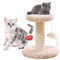 HIQE-FL Rascador para Gatos con Plataforma De Felpa,Columna Rascador con Sisal,Columna Rascadora,Rascador para Gatos De Sisal,Juguetes para Gatos (D)